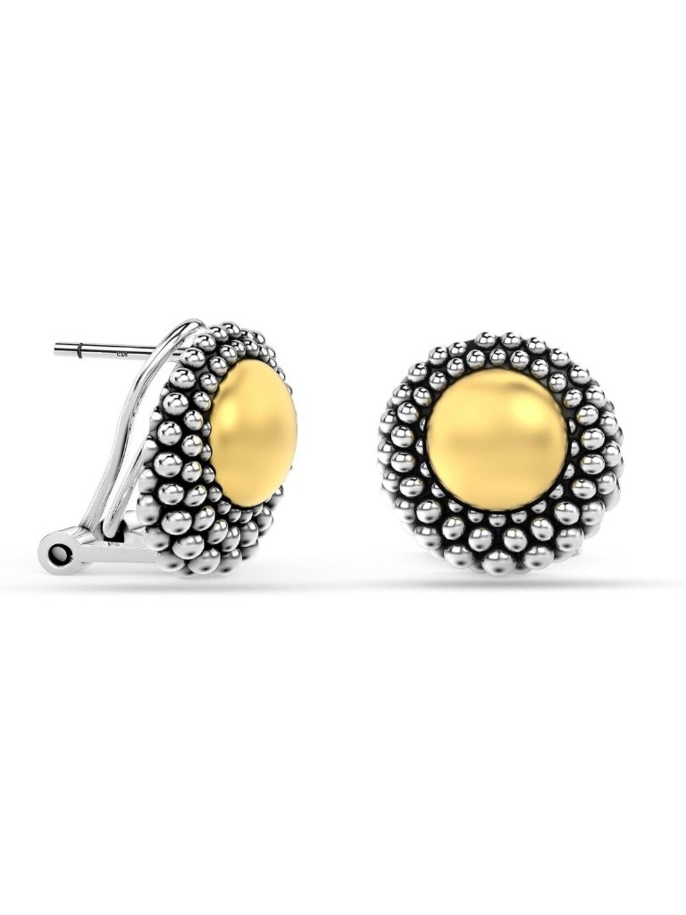 Sterling Silver 925 Stud Earrings for Women | Omega Back Jewelry Gift | Daily
